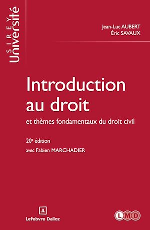 Download the eBook: Introduction au droit et thèmes fondamentaux du droit civil 20ed