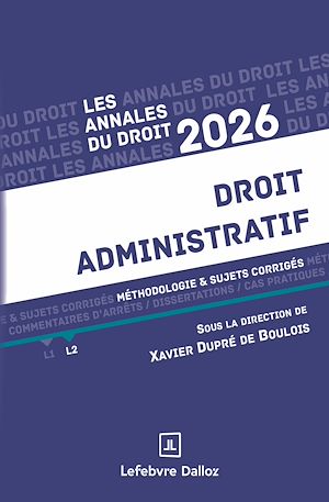 Téléchargez le livre :  Annales du droit 2026 - Droit administratif