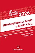 Télécharger le livre :  Introduction au droit et droit civil 2026