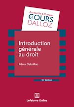 Download this eBook Introduction générale au droit 16ed