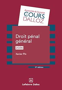 Télécharger le livre : Droit pénal général 2026 17ed