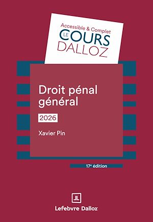 Download the eBook: Droit pénal général 2026 17ed