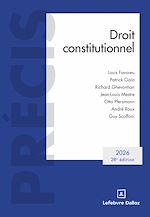 Télécharger le livre :  Droit constitutionnel 2026 28ed