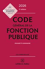 Download this eBook Code général de la fonction publique 2026 5ed - Annoté et commenté