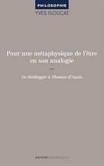Download this eBook Pour une métaphysique de l'être en son analogie