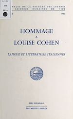 Télécharger le livre :  Hommage à Louise Cohen