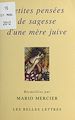 Télécharger le livre :  Petites pensées de sagesse d'une mère juive