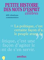 Télécharger le livre :  Petite histoire des mots d'esprits célèbres