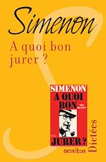 Télécharger le livre :  A quoi bon jurer ?