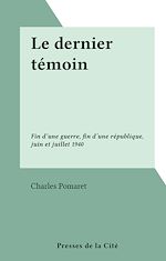 Télécharger le livre :  Le dernier témoin
