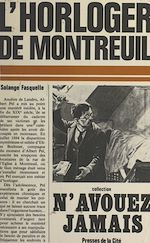 Télécharger le livre :  L'horloger de Montreuil