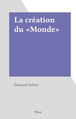 Download this eBook La création du «Monde»