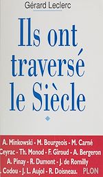 Download this eBook Ils ont traversé le siècle