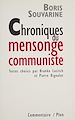 Télécharger le livre :  Chroniques du mensonge communiste