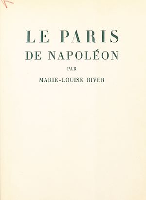 Téléchargez le livre :  Le Paris de Napoléon