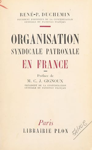 Download the eBook: Organisation syndicale patronale en France