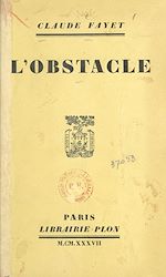 Télécharger le livre :  L'obstacle