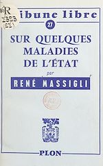 Télécharger le livre :  Sur quelques maladies de l'État