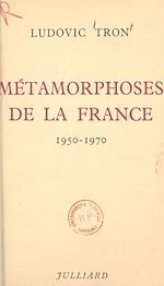 Télécharger le livre :  Métamorphoses de la France