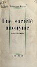 Télécharger le livre :  Une société anonyme