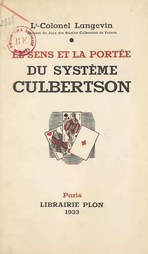 Téléchargez le livre :  Le sens et la portée du système Culbertson