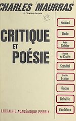 Download this eBook Critique et poésie