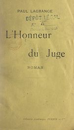 Download this eBook L'honneur du juge