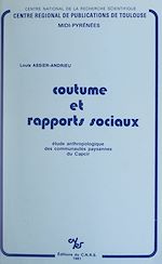 Télécharger le livre :  Coutume et rapports sociaux