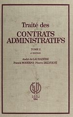 Télécharger le livre :  Traité des contrats administratifs (2)