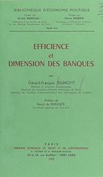 Télécharger le livre :  Efficience et dimension des banques