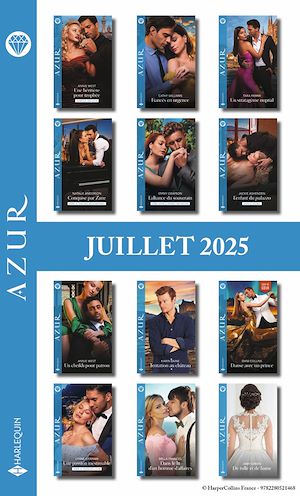 Téléchargez le livre :  Pack mensuel Azur - 11 romans + 1 titre gratuit (Juillet 2025)