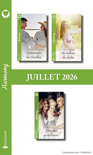 Download the eBook: Pack mensuel Harmony - 3 romans (Juillet 2026)
