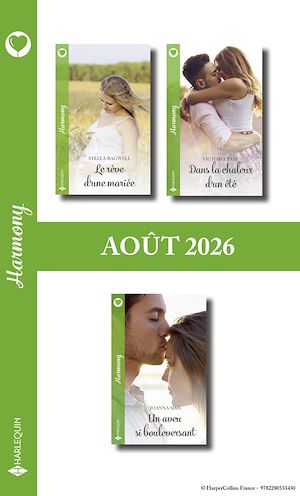 Download the eBook: Pack mensuel Harmony - 3 romans (Août 2026)