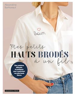 Télécharger le livre :  Broderie à un fil - Tee shirt blanc