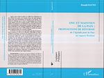Télécharger le livre :  ONU et maintien de la paix : propositions de réforme