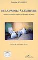 Télécharger le livre :  De la parole à l'écriture