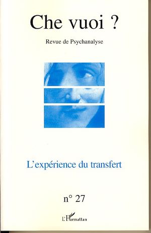 Téléchargez le livre :  L'expérience du transfert
