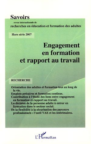 Téléchargez le livre :  Engagement en formation et rapport au travail