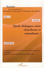 Télécharger le livre :  Quels dialogues entre chercheurs et consultants ?