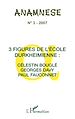 Télécharger le livre :  Trois figures de l'école Durkheimienne : Célestin Bouglé Georges Davy, Paul Fauconnet