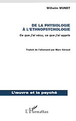 Télécharger le livre :  De la physiologie à l'ethnopsychologie