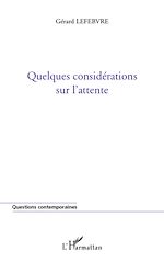Télécharger le livre :  Quelques considérations sur l'attente