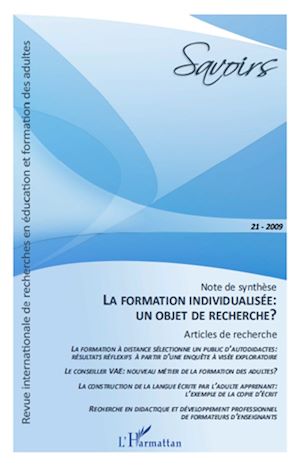 Téléchargez le livre :  La formation individualisée: un objet de recherche ?