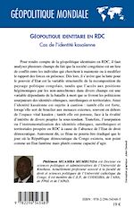 Télécharger le livre :  Géopolitique identitaire en RDC
