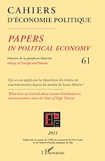 Télécharger le livre :  Qu'a-t-on appris sur la répartition du revenu en macroéconomie depuis les années de haute théorie ?