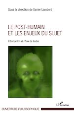 Download this eBook Le post-humain et les enjeux du sujet