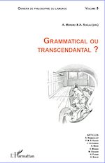 Télécharger le livre :  GRAMMATICAL OU TRANSCENDANTAL