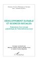 Télécharger le livre :  Développement durable et sciences sociales