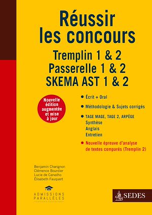 ECO-LICENCE - REUSSIR LES CONCOURS - TREMPLIN 1 & 2 - PASSERELLE 1 & 2 - SKEMA AST 1 & 2