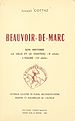 Télécharger le livre :  Beauvoir-de-Marc : son histoire, la ville et le château (Xe siècle), l'église (XIe siècle)